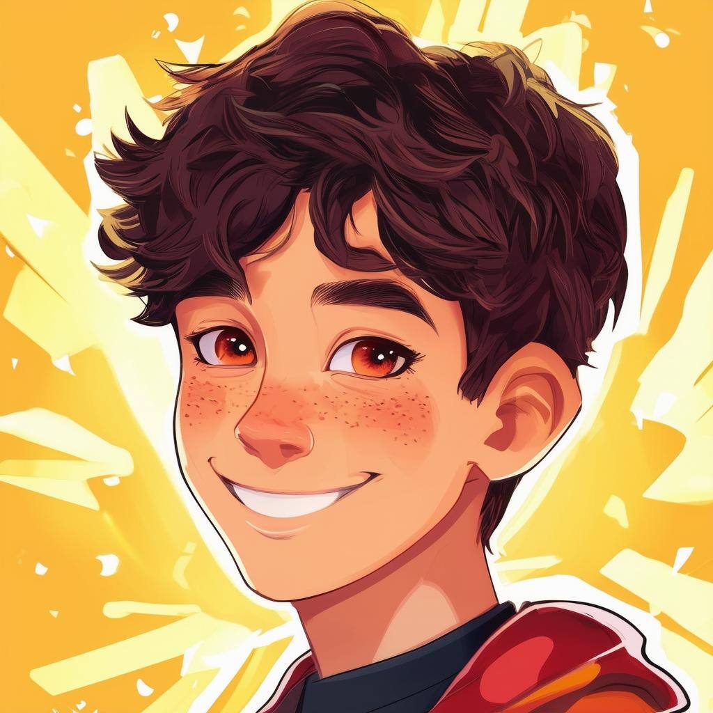happy highschool boy avatar